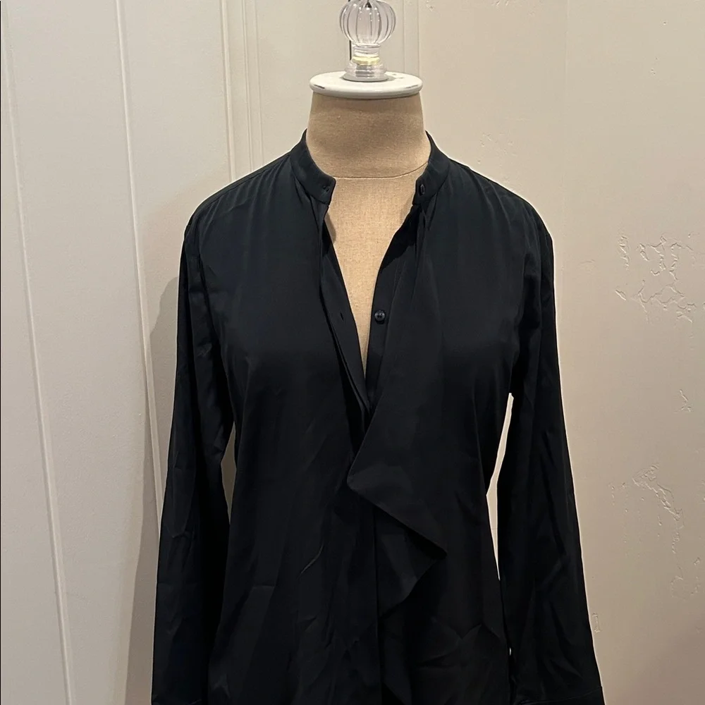 Boss Hugo Boss Dark Forrest Green/Blue Women's Button-up Top - Picture 2 of 9